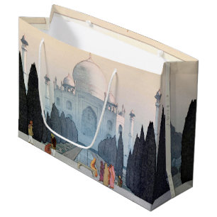 Taj Mahal, Hiroshi Yoshida, Woodcut Große Geschenktüte