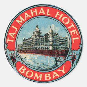 Taj Mahal Hotel Bombay Runder Aufkleber