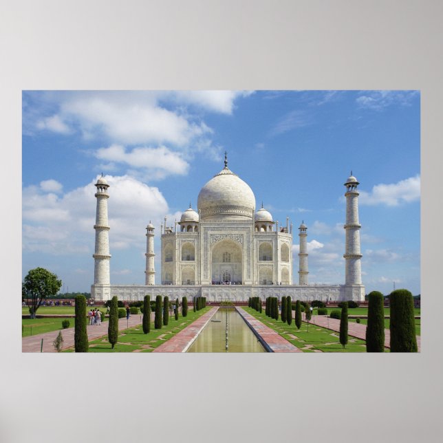 Taj Mahal in Agra India Poster (Vorne)