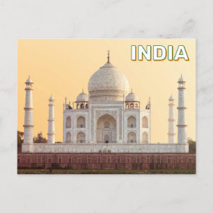 Taj Mahal in Agra, Indien Postkarte