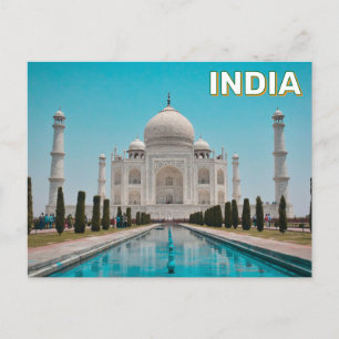 Taj Mahal in Agra, Indien Postkarte