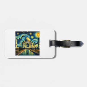 Taj Mahal India Starry Night Gepäckanhänger