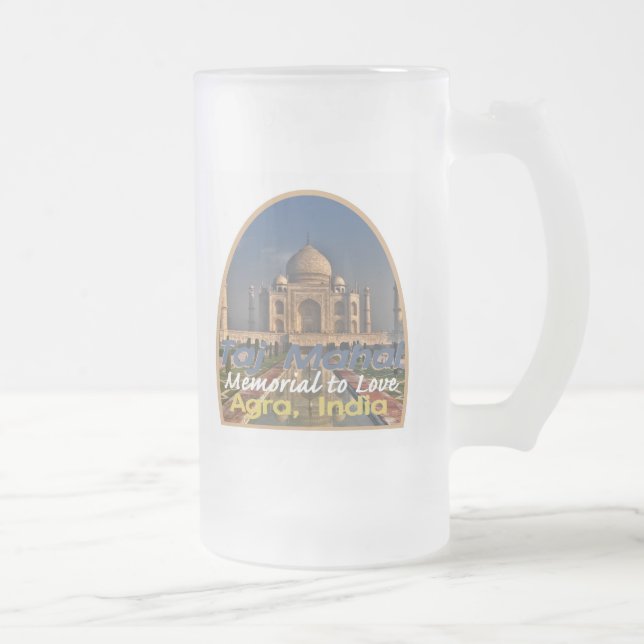 TAJ MAHAL Indien Mattglas Bierglas (Rechts)