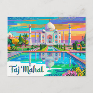 Taj Mahal Indien Postkarte