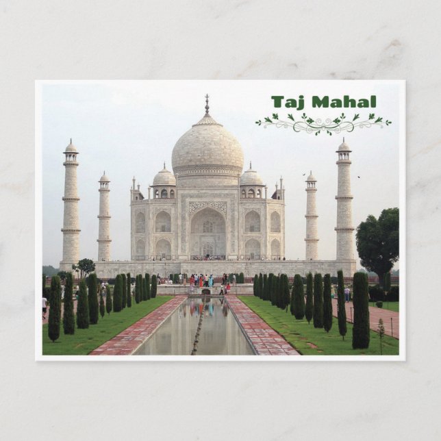 Taj Mahal - Indien Postkarte (Vorderseite)