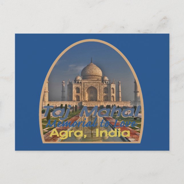 TAJ MAHAL Indien Postkarte (Vorderseite)