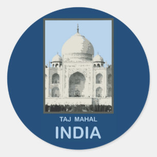 Taj Mahal Indien Runder Aufkleber