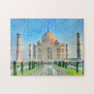 Taj Mahal Jigsaw Puzzle - Artiste coloré