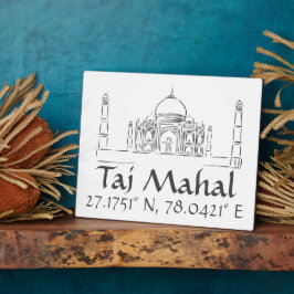 Taj Mahal Latitude Longitude Fotoplatte