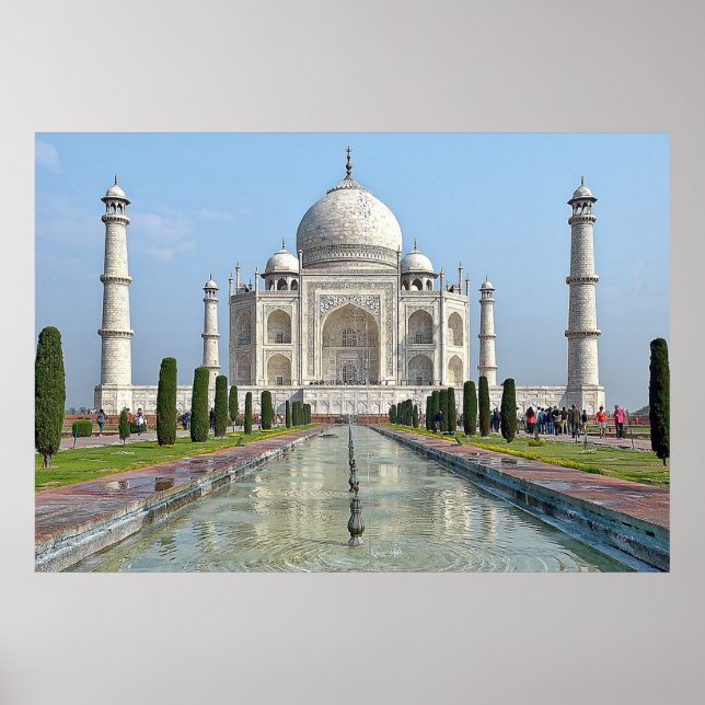 taj mahal Mausoleum Indien Poster (Vorne)