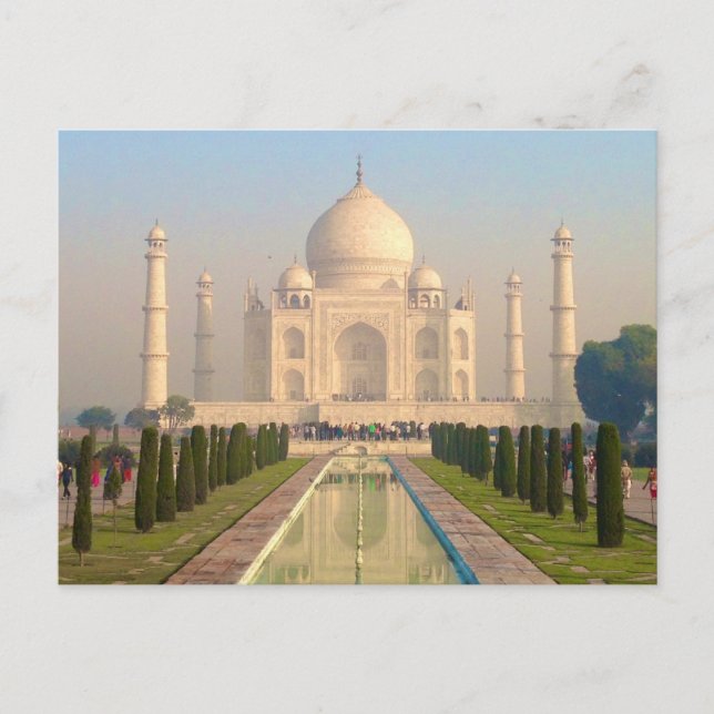 Taj Mahal Postkarte (Vorderseite)