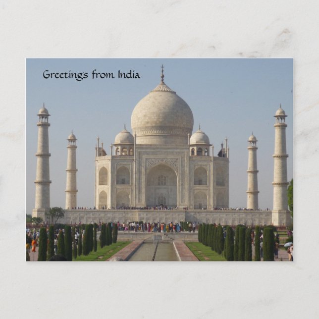 taj mahal postkarte (Vorderseite)