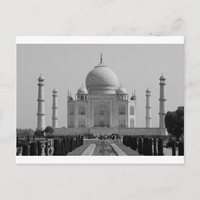 Taj Mahal Postkarte (Vorderseite)