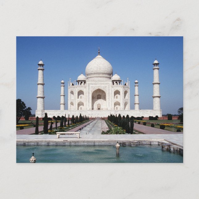 Taj Mahal Postkarte (Vorderseite)