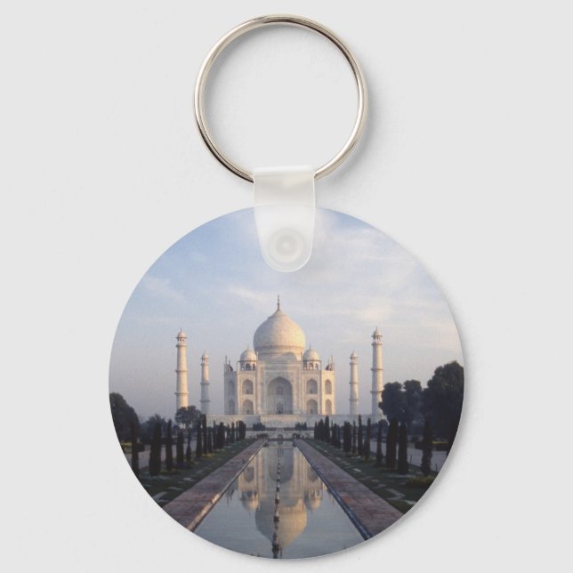Taj Mahal Reflection in Agra, Uttar Pradesh, Indie Schlüsselanhänger (Vorderseite)