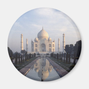 Taj Mahal Reflexion in Agra, Uttar Pradesh, Indien Magnet