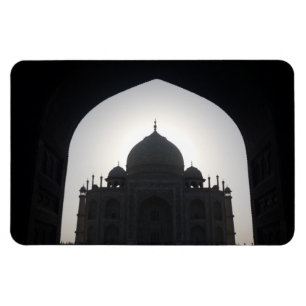 taj mahal Silhouette Magnet