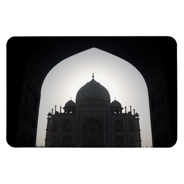 taj mahal Silhouette Magnet (Horizontal)