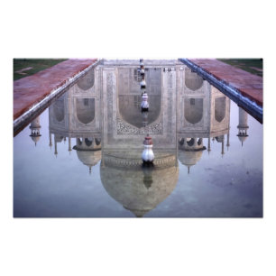 Taj-Mahal-Spiegelung, Agra, Uttar Pradesh, Fotodruck