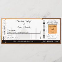 Taj Mahal Sunset Boarding Pass Hochzeit Einladung