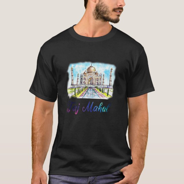 Taj Mahal The Tomb Indian Agra Travel Souvenir Mo T-Shirt (Vorderseite)