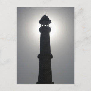 Taj Mahal Turm Postkarte