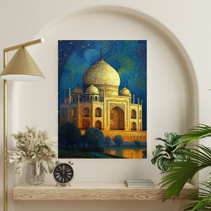 Taj Mahal verzaubert - beeindruckende künstlerisch Poster