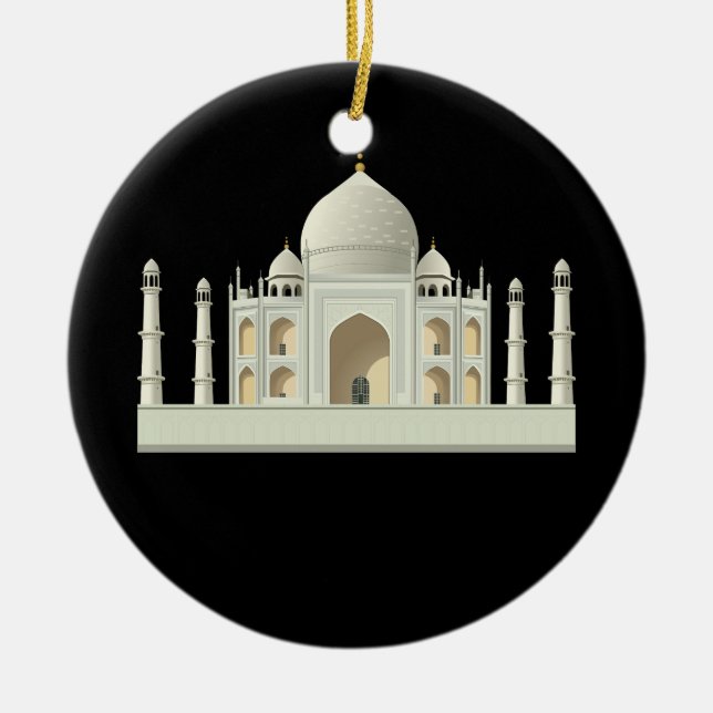 Tajmahal 3D Keramik Ornament (Vorne)