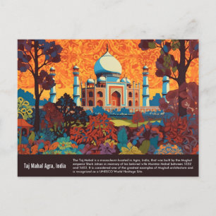 Tajmahal-Malerei Postkarte