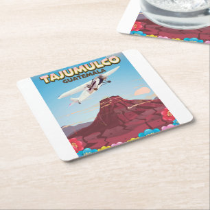 Tajumulco Guatemala Rechteckiger Pappuntersetzer