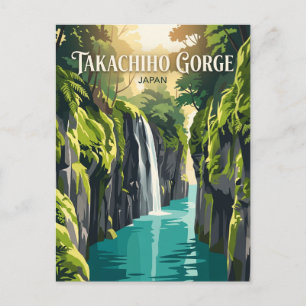 Takachiho-Schlucht Japan Postkarte