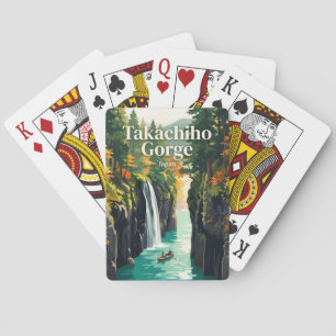 Takachiho-Schlucht Japan Spielkarten