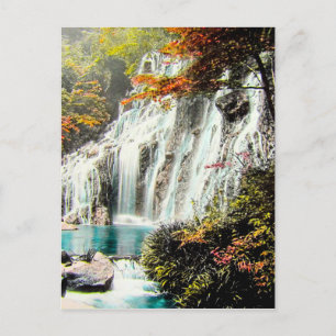 TAKAGI Glass Magic Lantern AMADARE WASSERFALL Postkarte