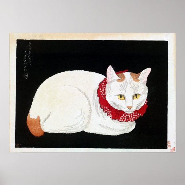 Takahashi Shōtei White Cat Poster (Vorne)