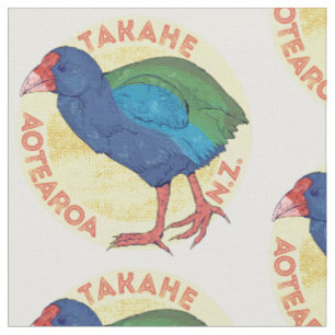 Takahe Aotearoa Neuseeland Stoff