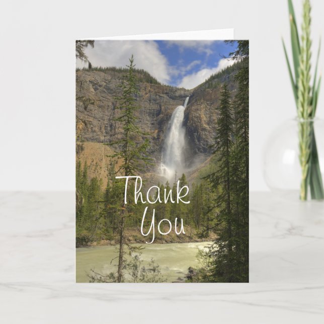 Takakkaw Falls Dankeskarte (Vorderseite)