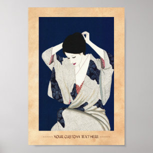 Takasawa Keiichi klassische japanische Damenfrau Poster