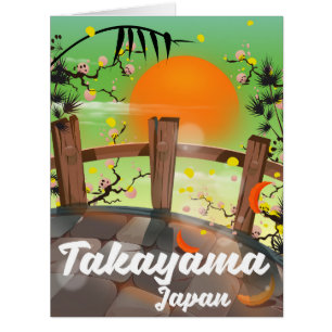 Takayama japanisches Blütenposter.