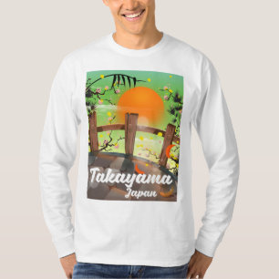 Takayama japanisches Blütenposter. T-Shirt