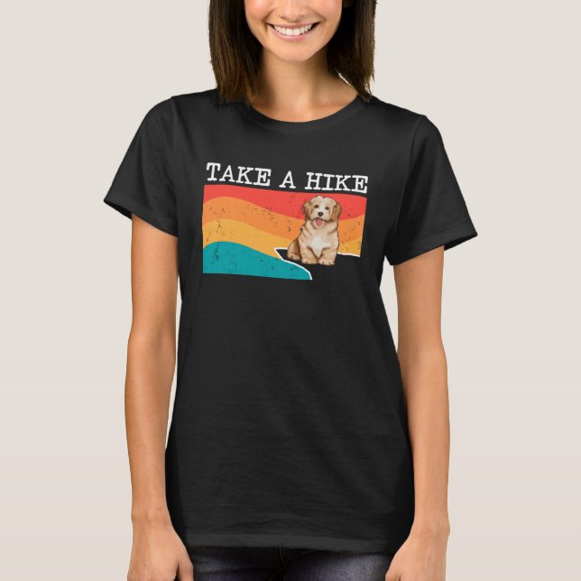 Take A Hike Havanese Graphic Hiking T-Shirt (Vorderseite)