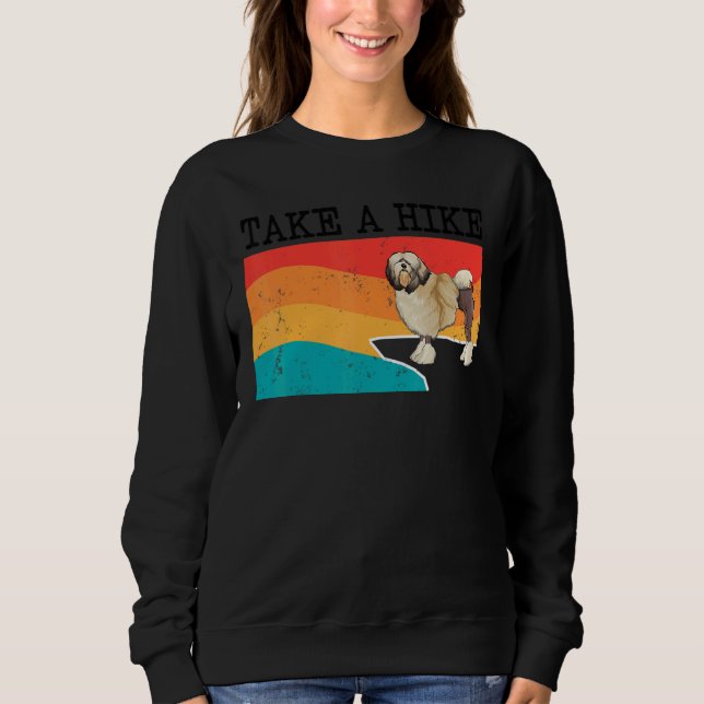 Take A Hike Lowchen Graphic Hiking Sweatshirt (Vorderseite)