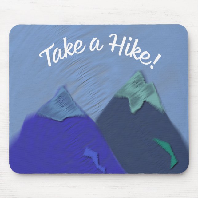 Take a Hike Mountain Design Mousepad (Vorne)