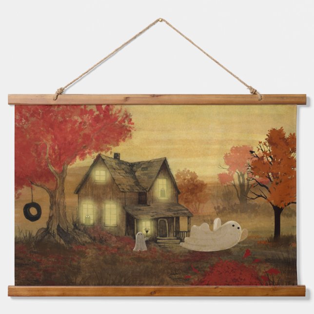 Take A Leap Wandteppich Mit Holzrahmen (Vorne)