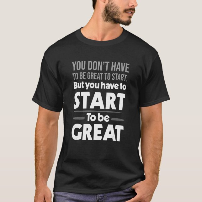 Take Action Entrepreneur Self Discipline Motivatio T-Shirt (Vorderseite)