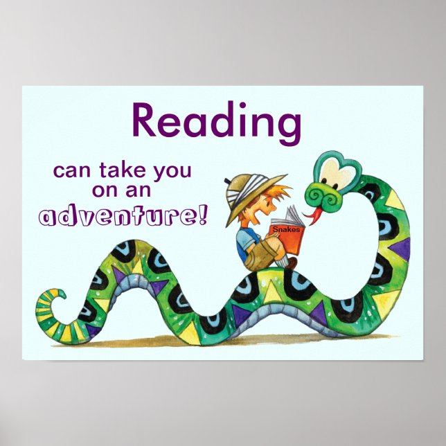 Take an Adventure with Reading Literacy Poster (Vorne)