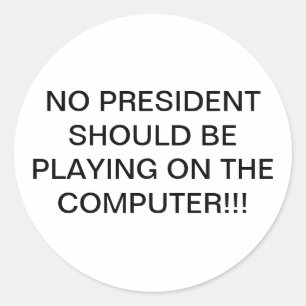 Take-Away Trumps Computer Hankamer Artjunkhaus  Runder Aufkleber