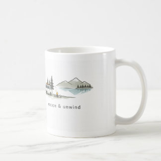 Take It Easy / Escape & Unwind – Minimalist Nature Kaffeetasse