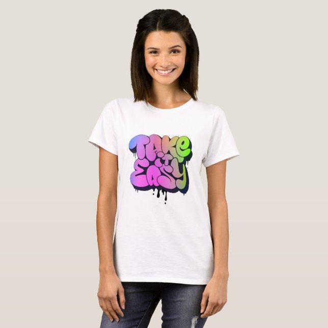 Take It Easy Neon Graffiti Tee Uplift Collection (Vorne ganz)