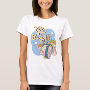Take It Easy – Retro psychedelischer Pilz T-Shirt