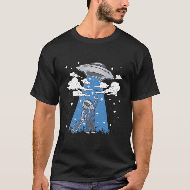 Take Me Home Astronaut Ufo Alien T-Shirt (Vorderseite)